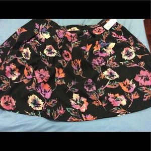 Forever 21 floral mini skirt